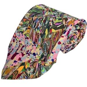 Pretty, Abstract, Colorful VINTAGE Neck Tie 100% Dacrom